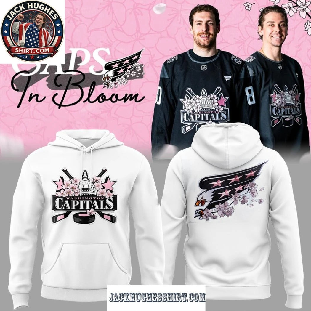 Washington Capitals Caps In Bloom Logo Shirt