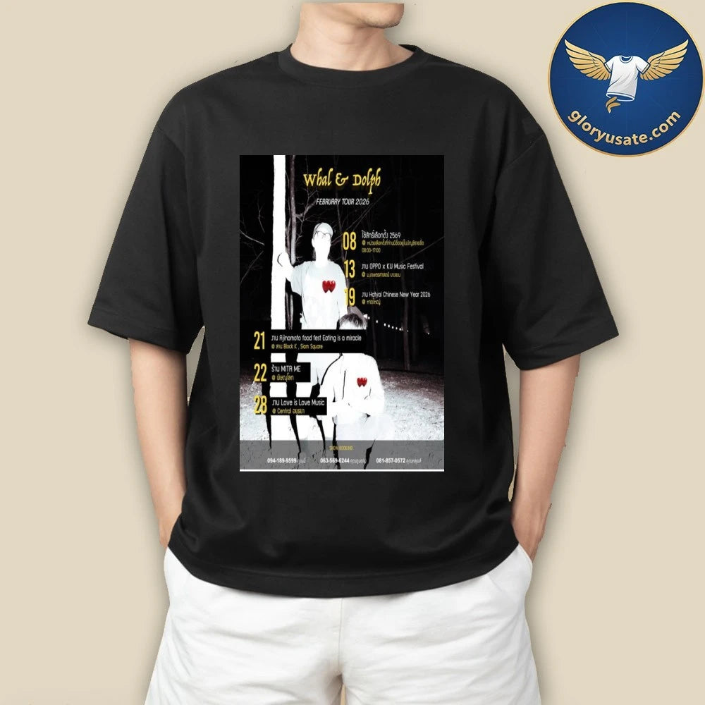 Whal &amp; Dolph February Tour 2026 Poster Shirt