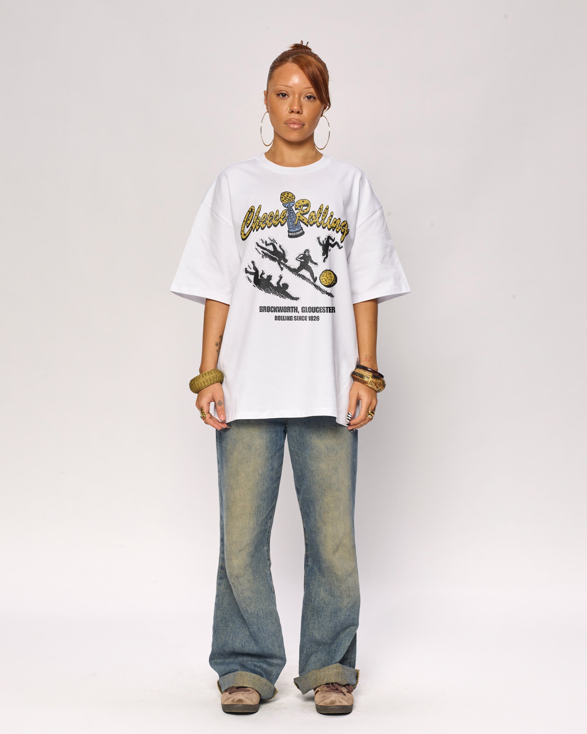 Cheese Rolling Oversized Tee