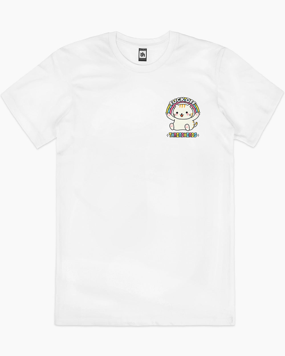 Fuck Off Cat Mini Print Tee