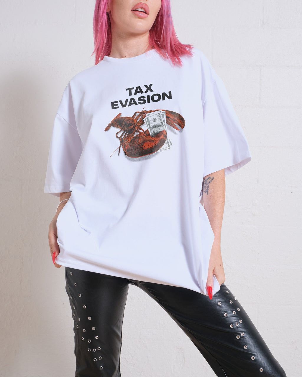 Tax Evasion Oversized Tee