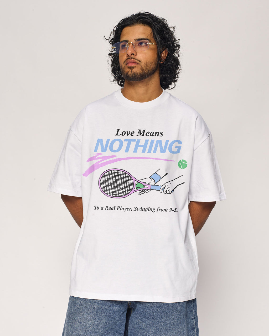 Keep Swinging Oversized Tee