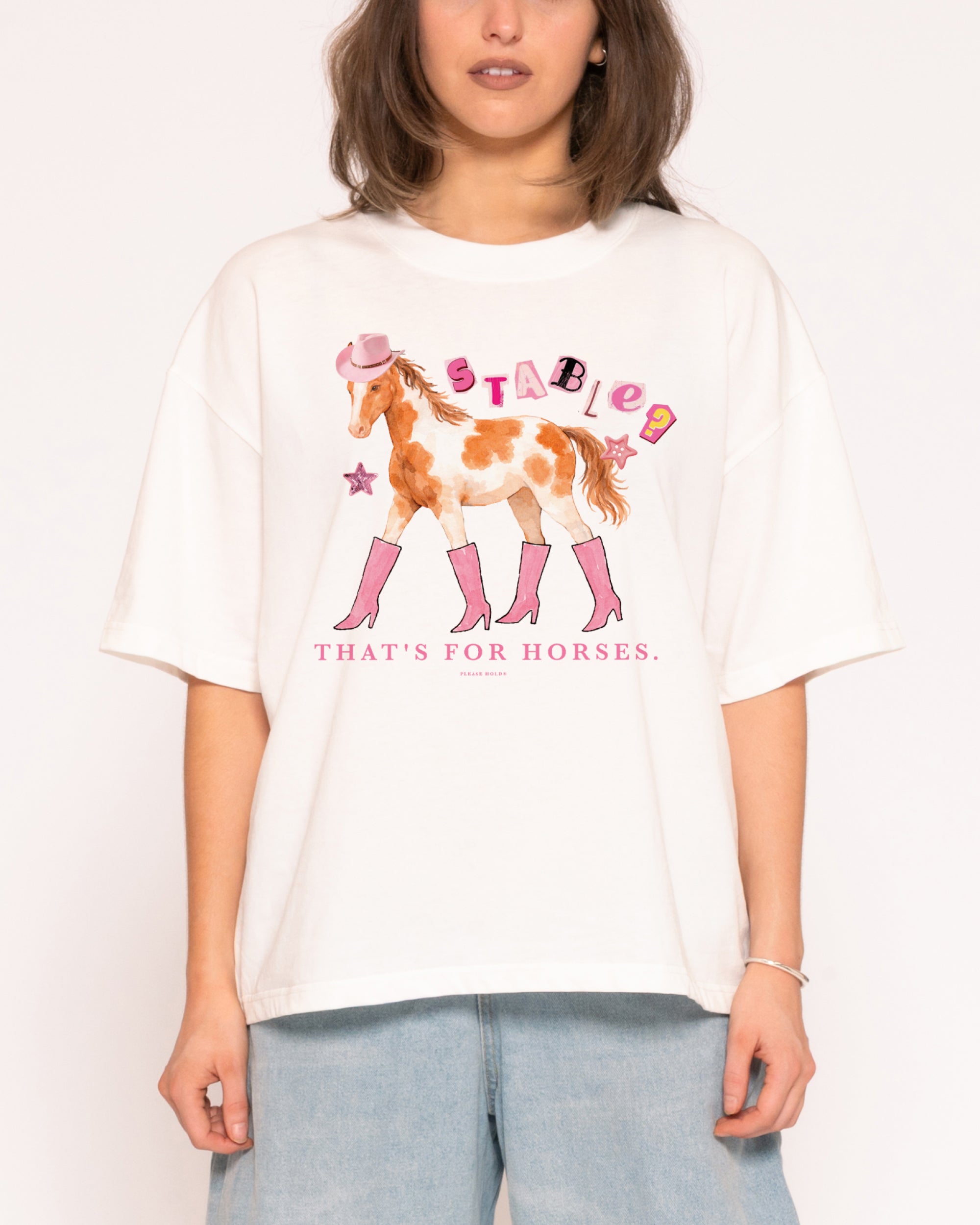 Stable? That's For Horses Boxy Crop Tee