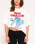 Pasta Lover Club Boxy Crop Tee