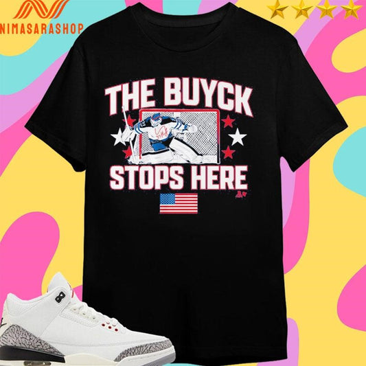 Winnipeg Jets Connor Hellebuyck The Buyck Stops Here Shirts