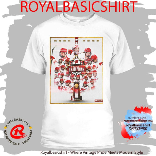 Wisconsin Women’s Hockey Champions National Championship 2026 Shirt