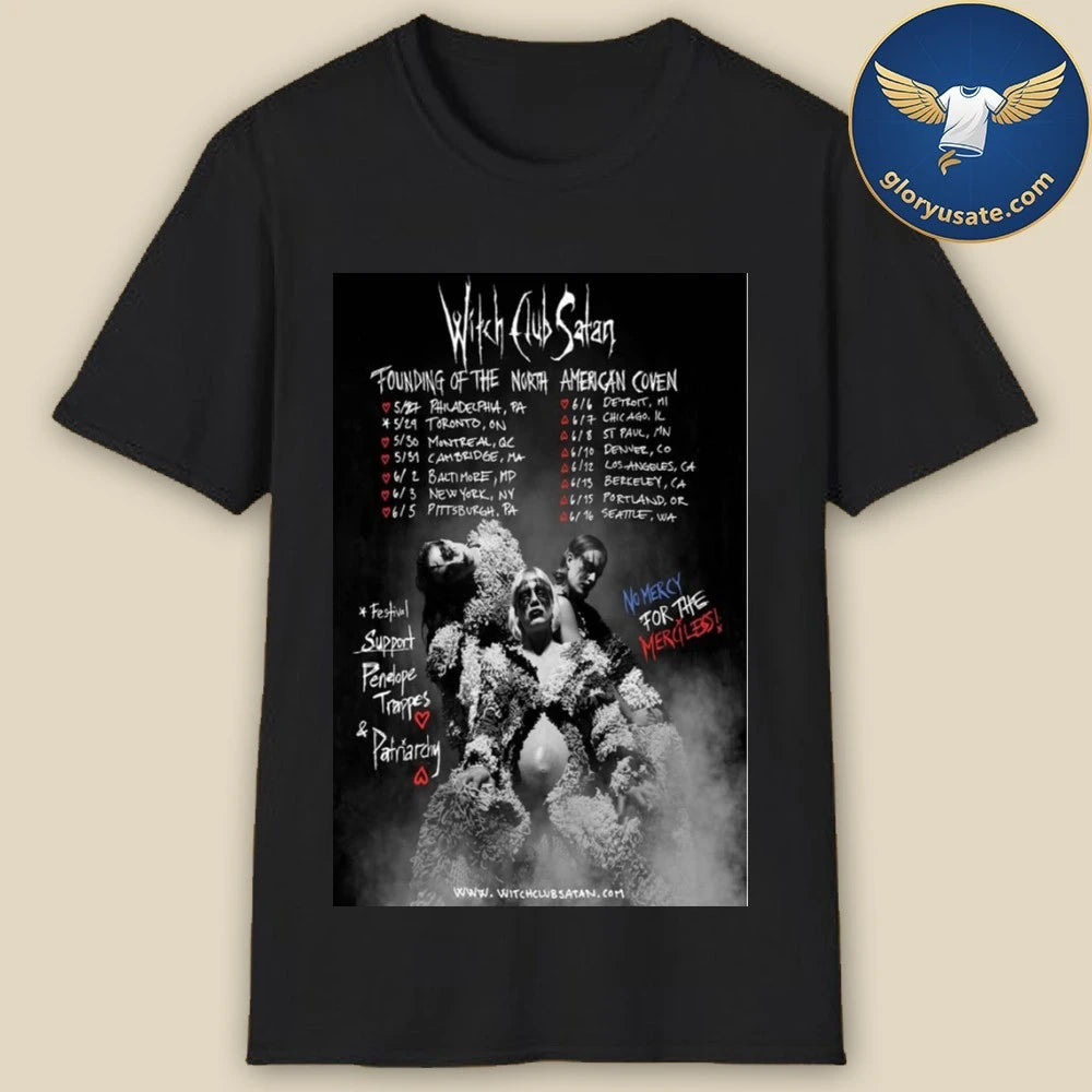 With Club Satan Founding Of The North American Coven Live Tour 2026 Poster Shirt