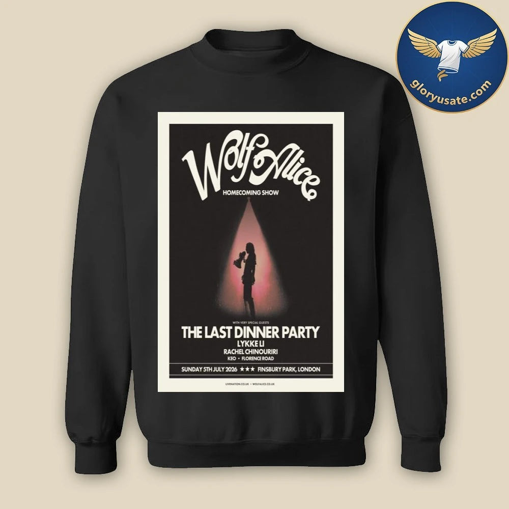 Wolf Alice July 05 2026 North Londons Finsbury Park Poster Shirt