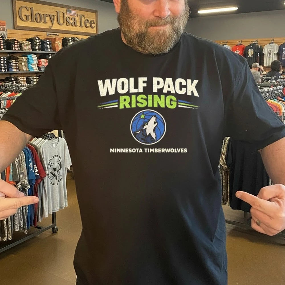 Wolf Pack Rising Minnesota Timberwolves Vintage Playoff Shirt