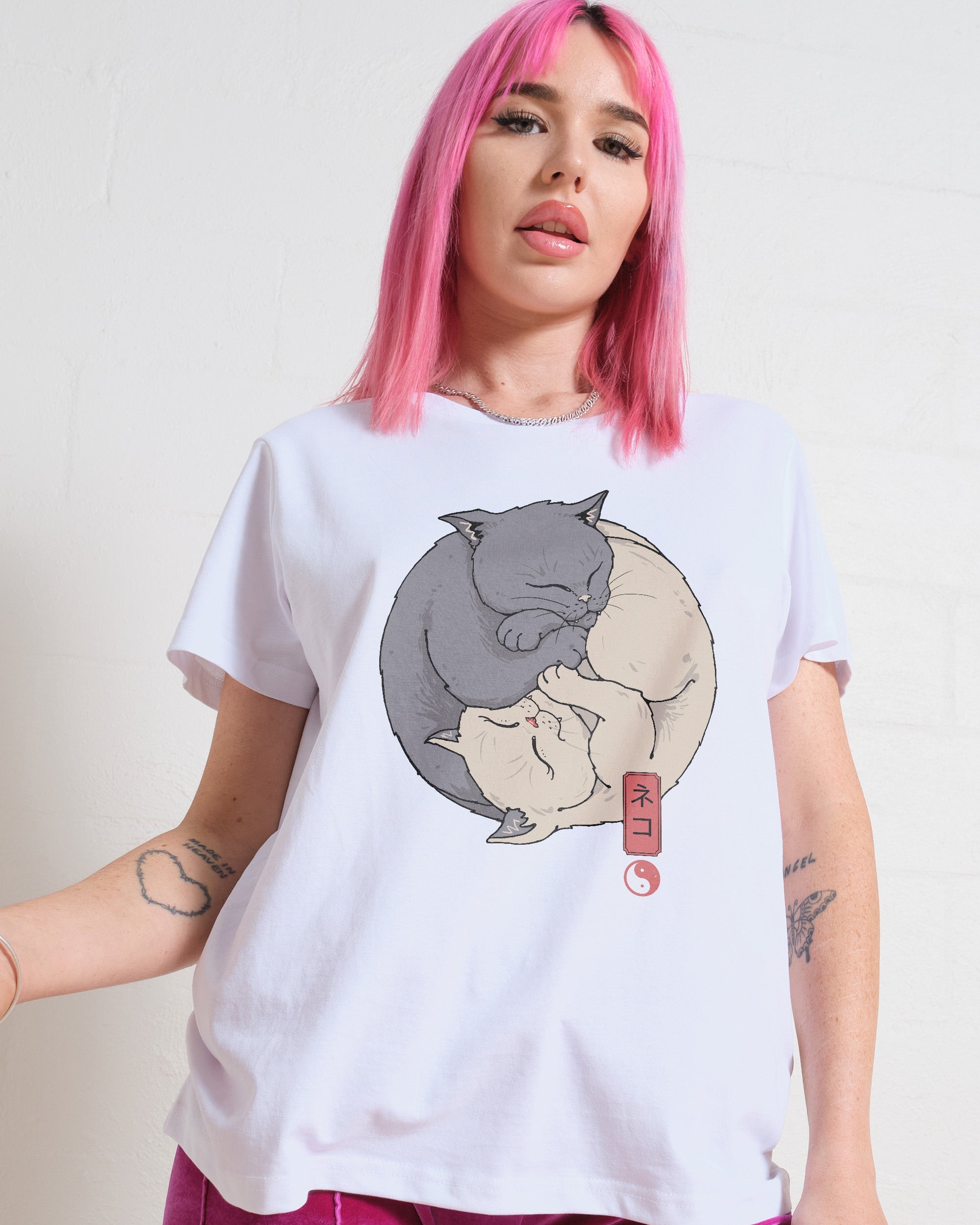 Yin Yang Cats Women's Tee