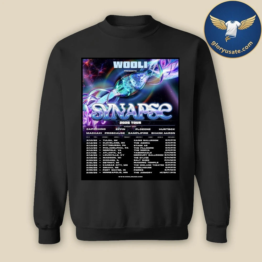 Wooli Presents Synapse 2026 Tour Poster Shirt