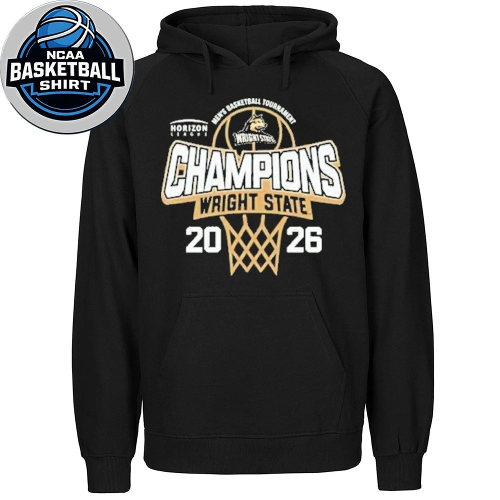 Wright State Raiders 2026 Horizon League Men’s Basketball Tournament Champions Logo Shirt