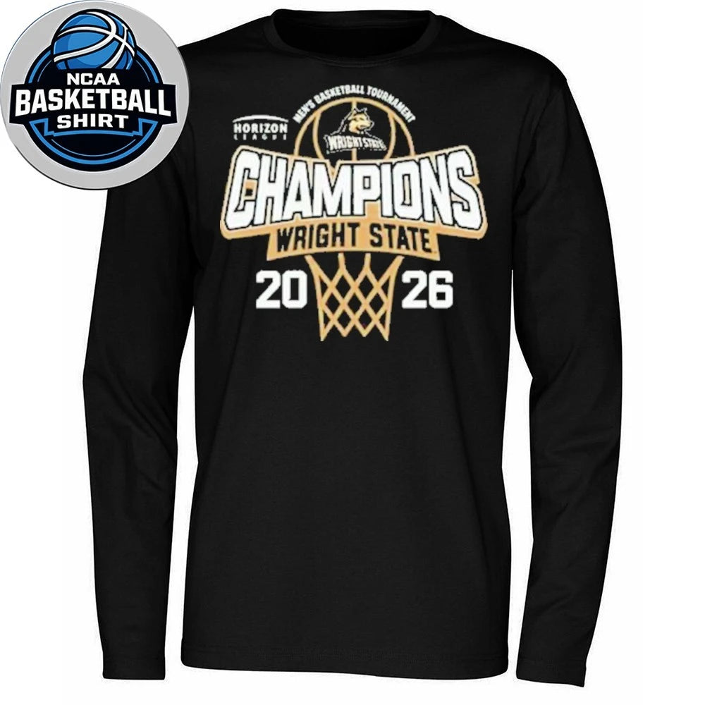 Wright State Raiders 2026 Horizon League Men’s Basketball Tournament Champions Logo Shirt