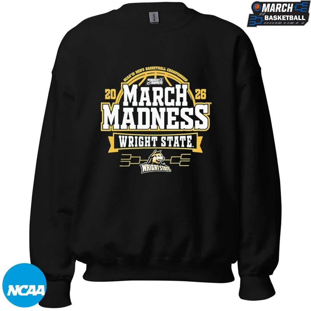 Wright State Raiders Green 2026 NCAA Men’s Basketball March Madness Bound T-Shirts