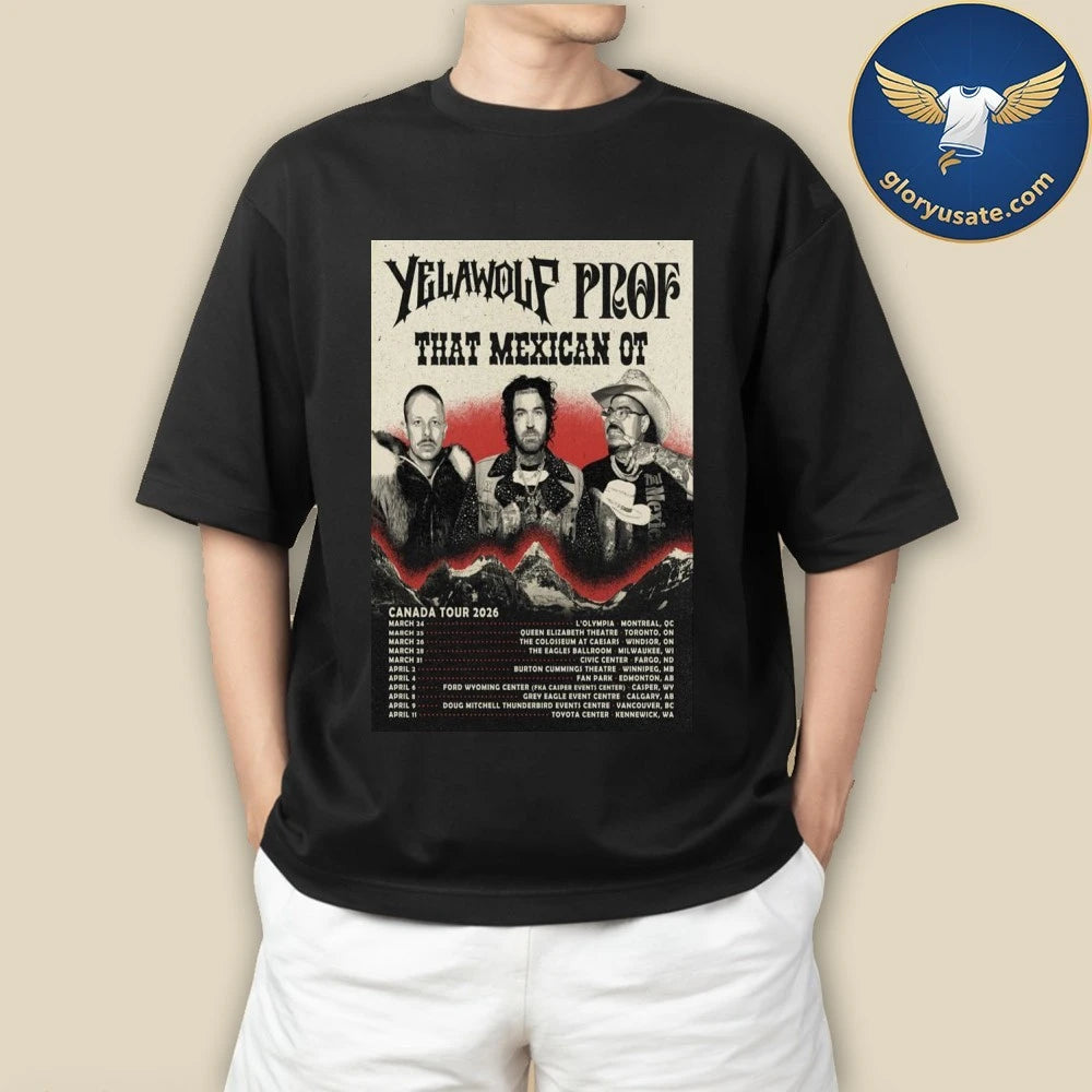 Yelawolf &amp; Prof Canada Tour 2026 Poster Shirt