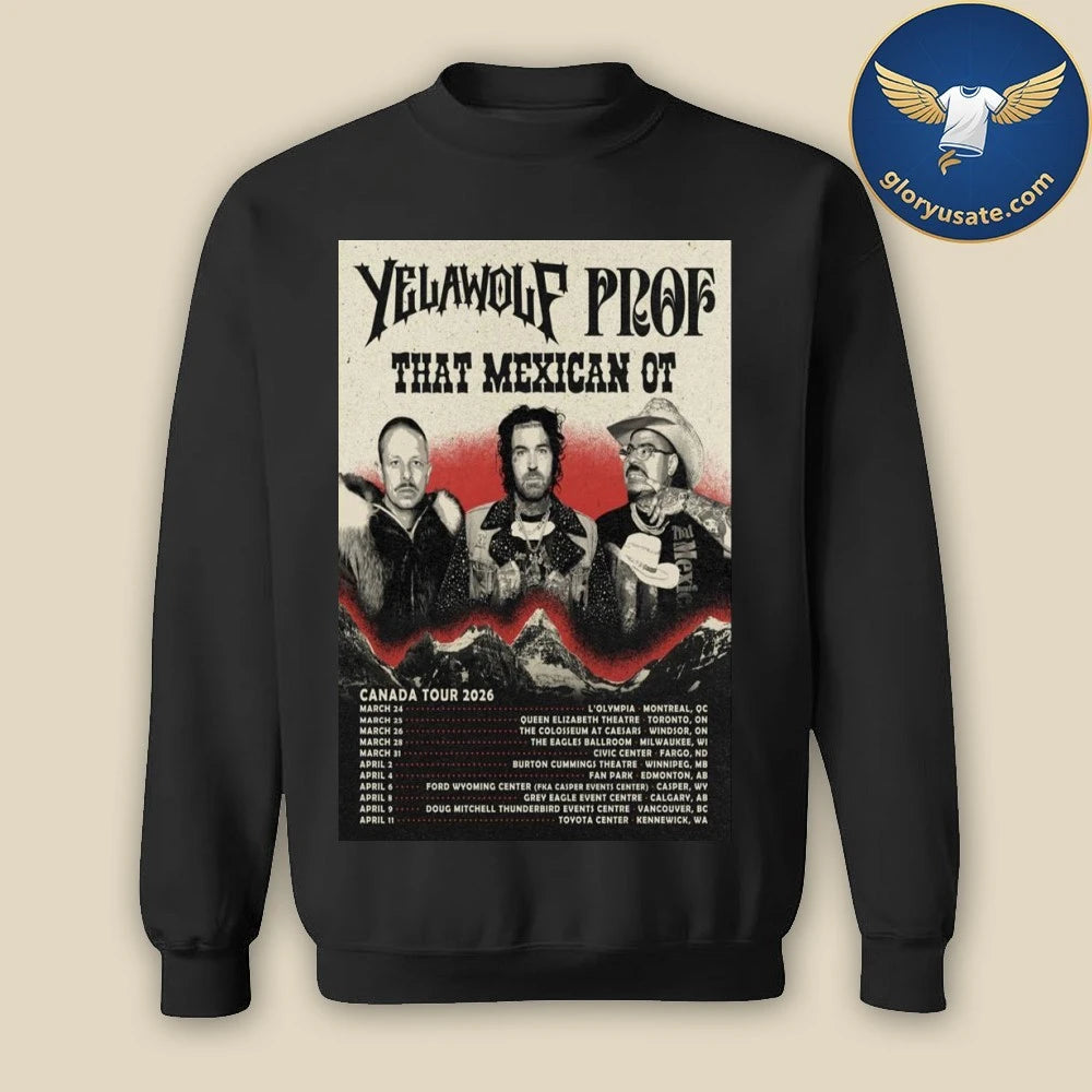 Yelawolf &amp; Prof Canada Tour 2026 Poster Shirt