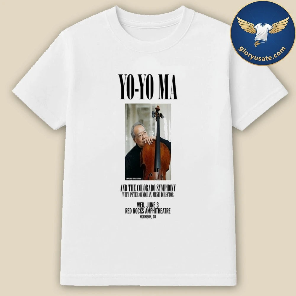 Yo-Yo Ma June 3 2026 Red Rocks Amphitheatre Morrison CO Poster Shirt