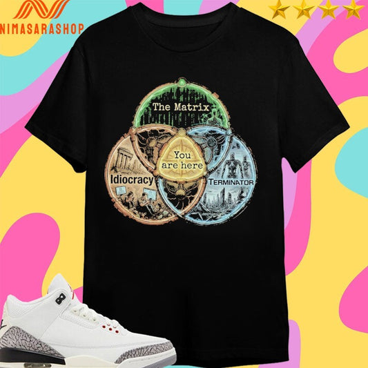 Your Current Dystopia You Are Here The Matrix Idiocracy Terminator Shirts