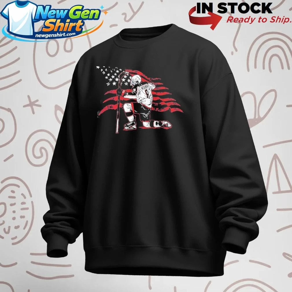 Zach Werenski Stars &amp; Stripes Superstar Pose Shirt