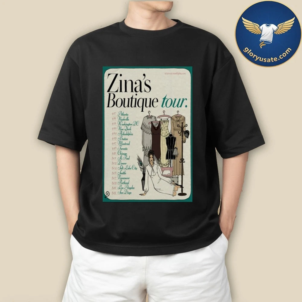 Zina Delphia Boutique Tour 2026 Poster Shirt