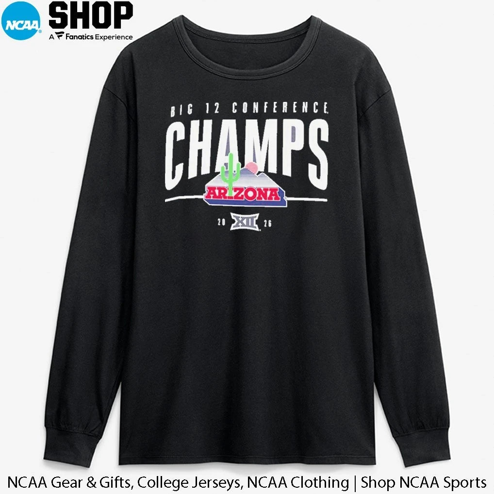 Arizona Wildcats 2026 Big 12 Conference Champs T-Shirt