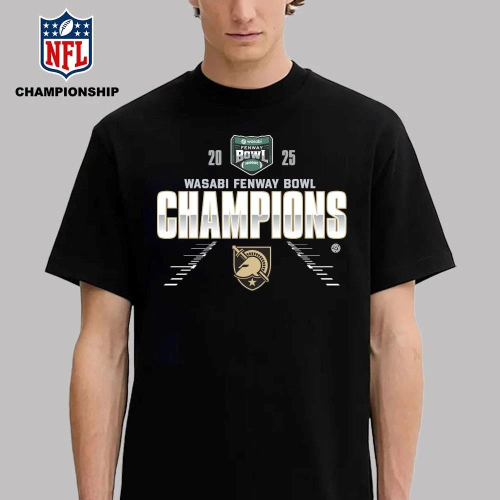 Army Black Knights 2025 Wasabi Fenway Bowl Champions Shirt
