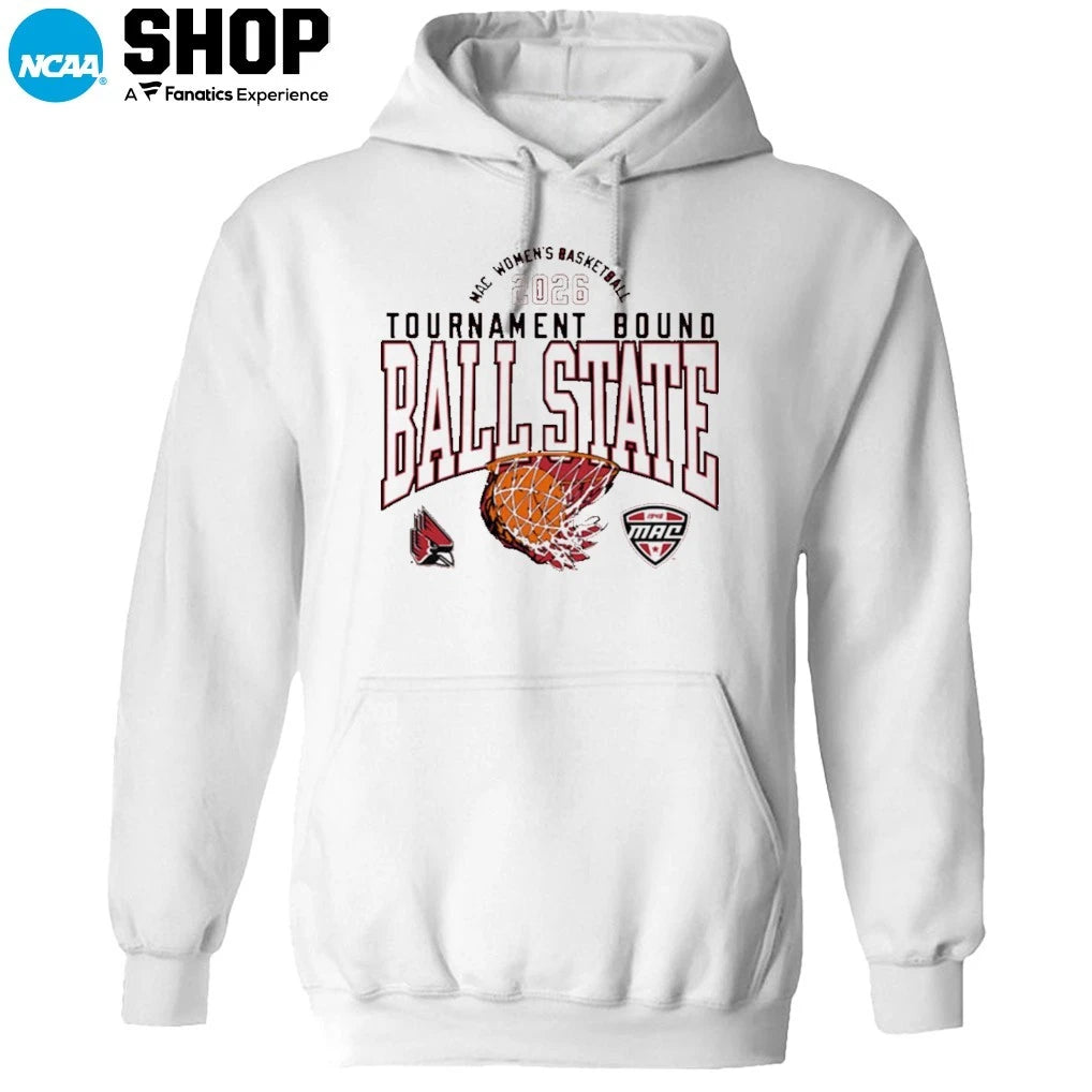 Ball State Cardinals MAC 2026 WBB Tournament Bound T-Shirt