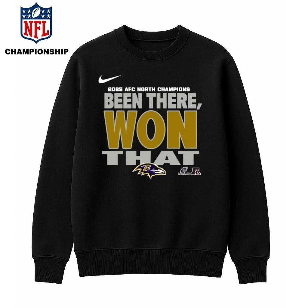 Baltimore Ravens 2025 AFC North Champions Been There Won That Shirt
