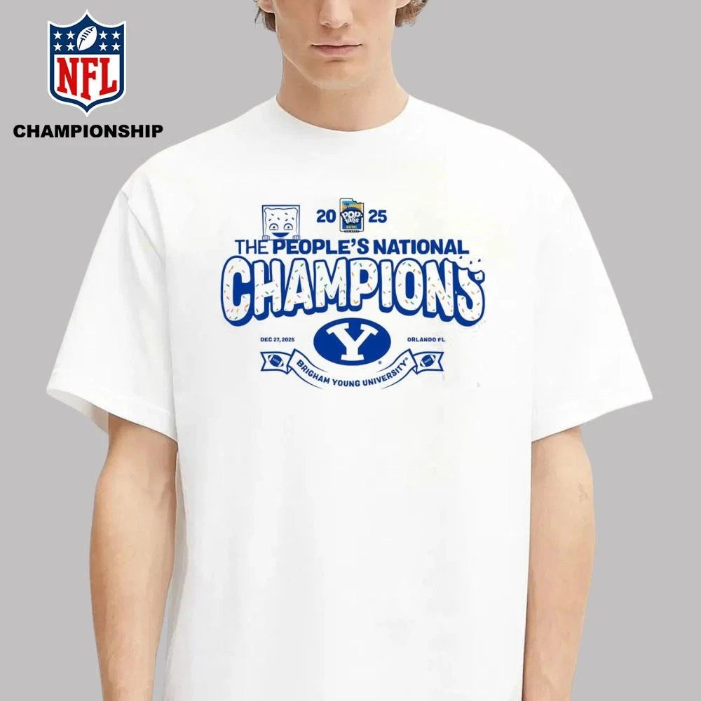 BYU Cougars 2025 Pop-Tarts Bowl Champions Shirt