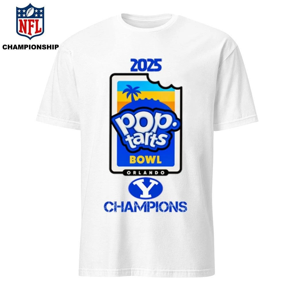 BYU Cougars 2025 Pop Tarts Bowl Champions Logo Shirt