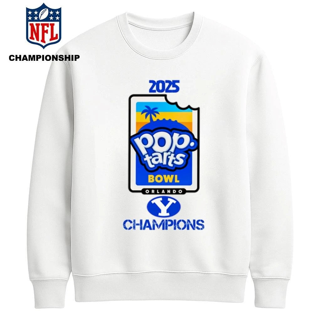 BYU Cougars 2025 Pop Tarts Bowl Champions Logo Shirt