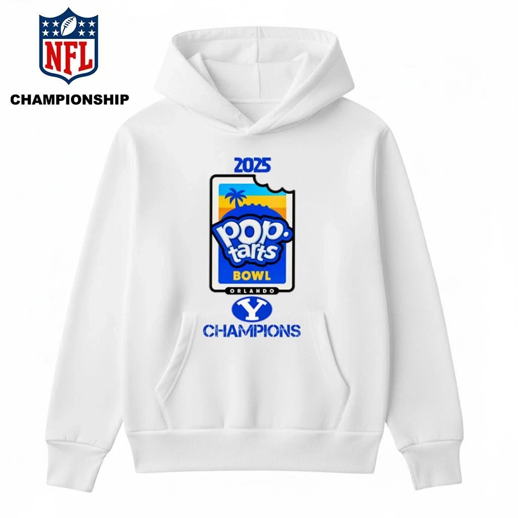 BYU Cougars 2025 Pop Tarts Bowl Champions Logo Shirt