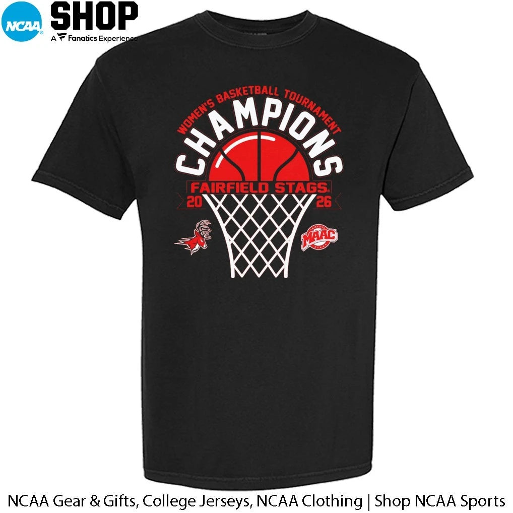 Fairfield Stags 2026 MAAC Women’s Basketball Tournament Champions T-Shirt