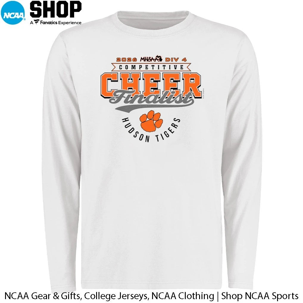 Hudson Tigers 2026 MHSAA DIV 4 Competitive Cheer Finalist T-Shirt