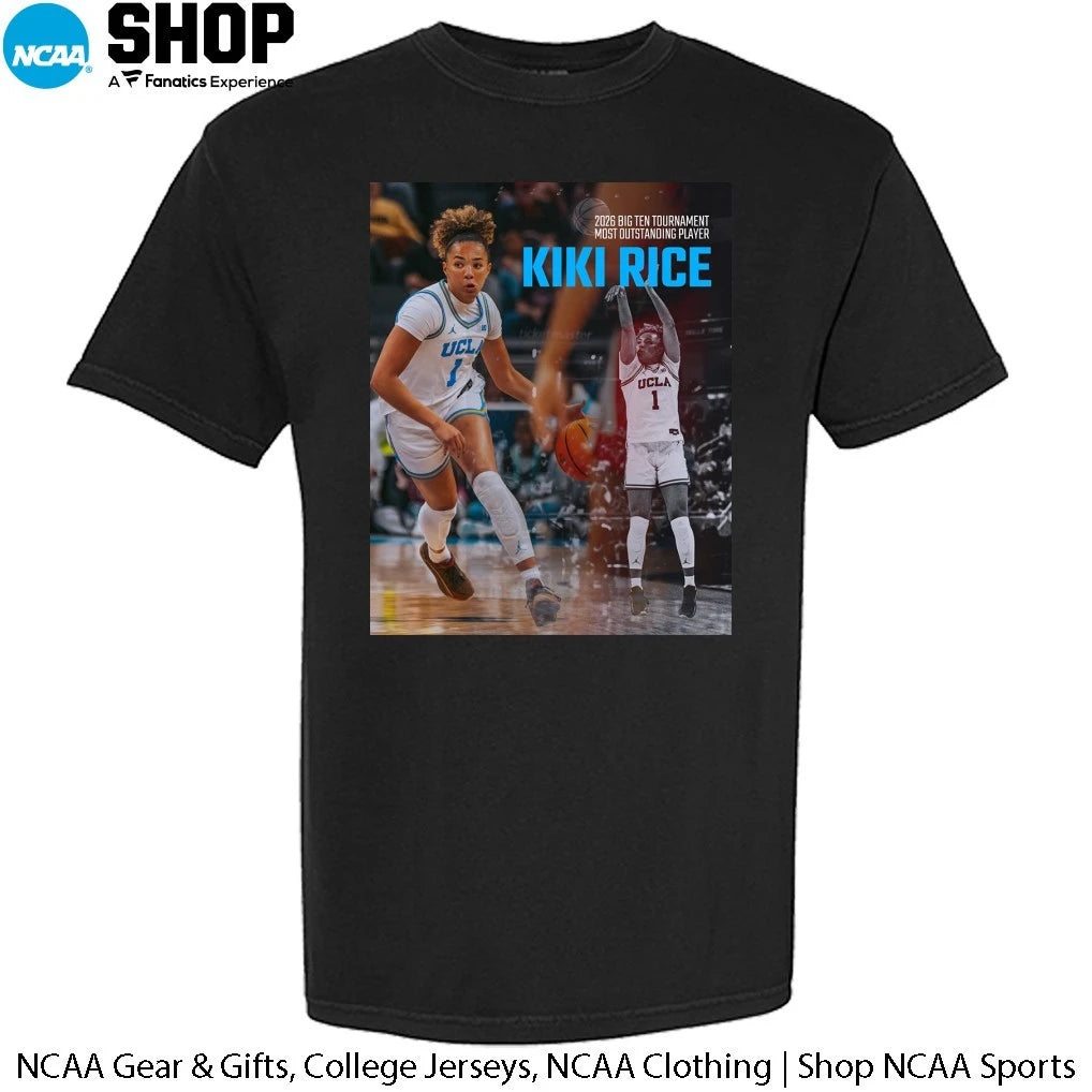 Kiki Rice UCLA Bruins 2026 Big Ten Tournament Most Outstanding Player T-Shirt