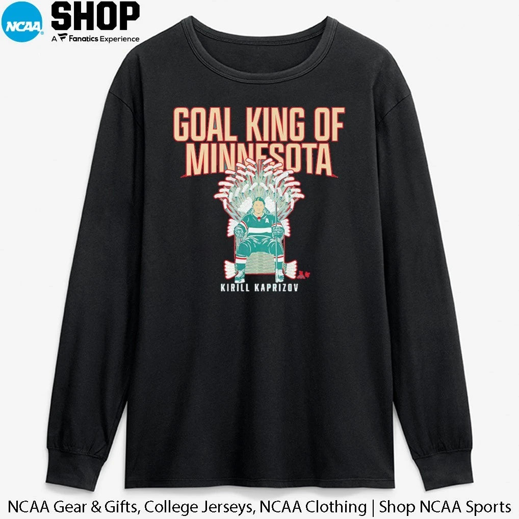 Kirill Kaprizov Minnesota Wild Goal King of Minnesota T-Shirt