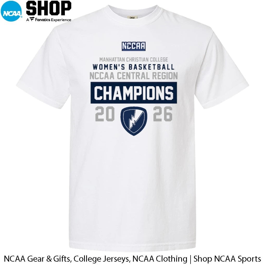 Manhattan Christian College Women’s Basketball 2026 NCCAA Central Season Champions T-Shirt