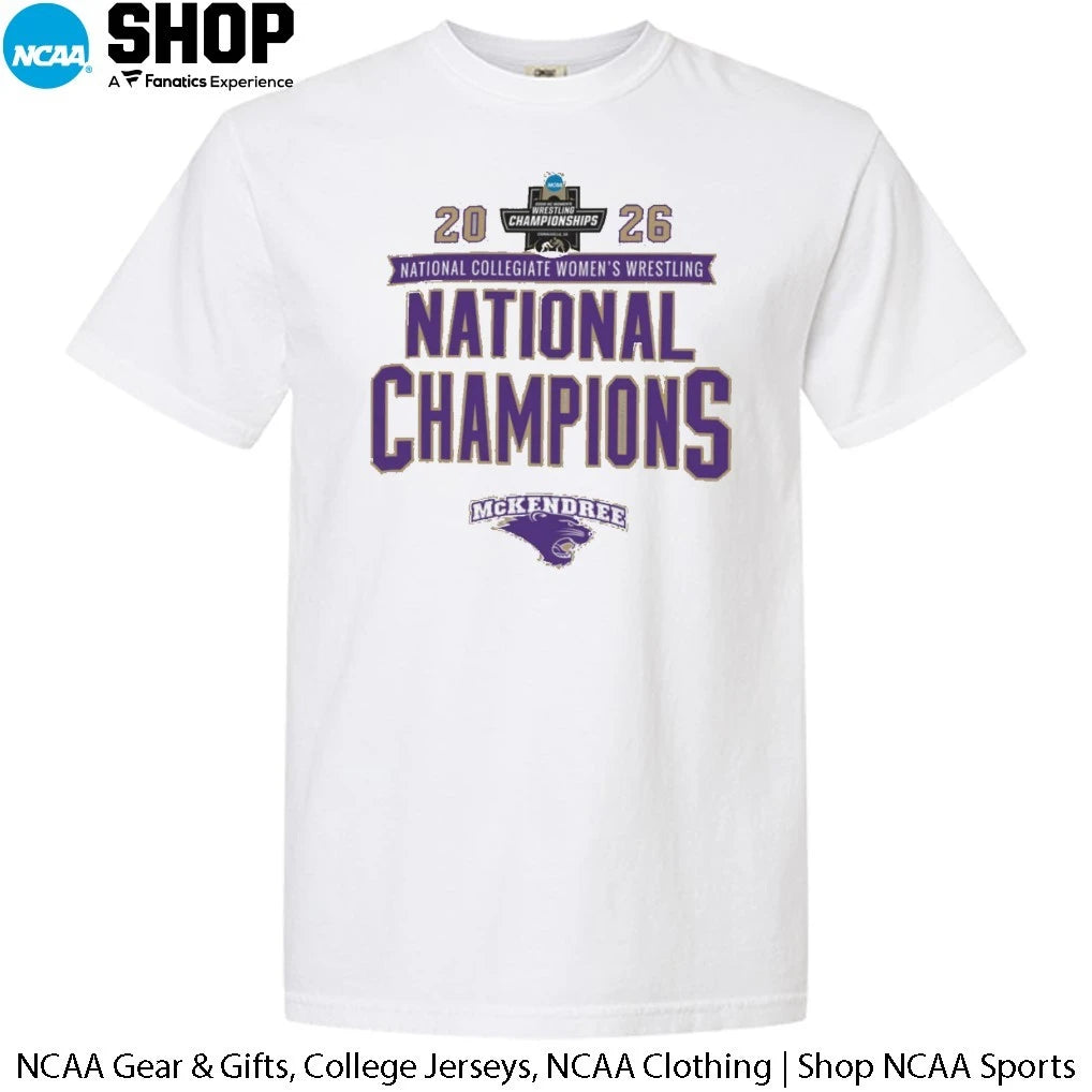 McKendree Bearcats Champion Unisex 2026 NCAA Women’s Wrestling National Champions T-Shirt
