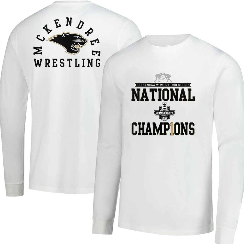Mckendree Wrestling 2026 NCAA Women’s Wrestling National Champions T-Shirt