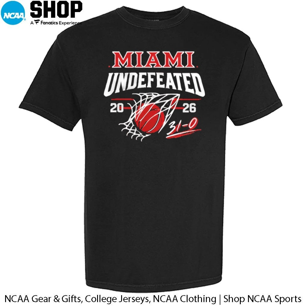 Miami RedHawks 2026 Undefeated 31-0 Perfect Season T-Shirt