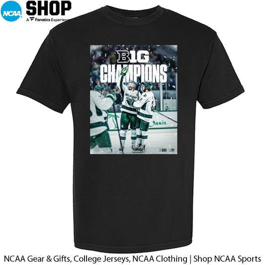 Michigan State Spartans 2026 Back-To-Back-To-Back Big Ten Champs T-Shirt