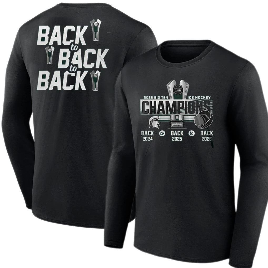 Michigan State Spartans Hockey Big Ten Champions 2026 T-Shirt