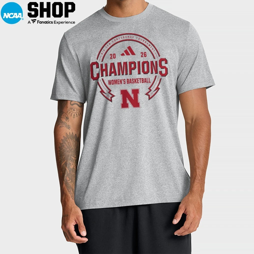 Nebraska Huskers 2026 Big Ten Women’s Basketball Champions T-Shirt