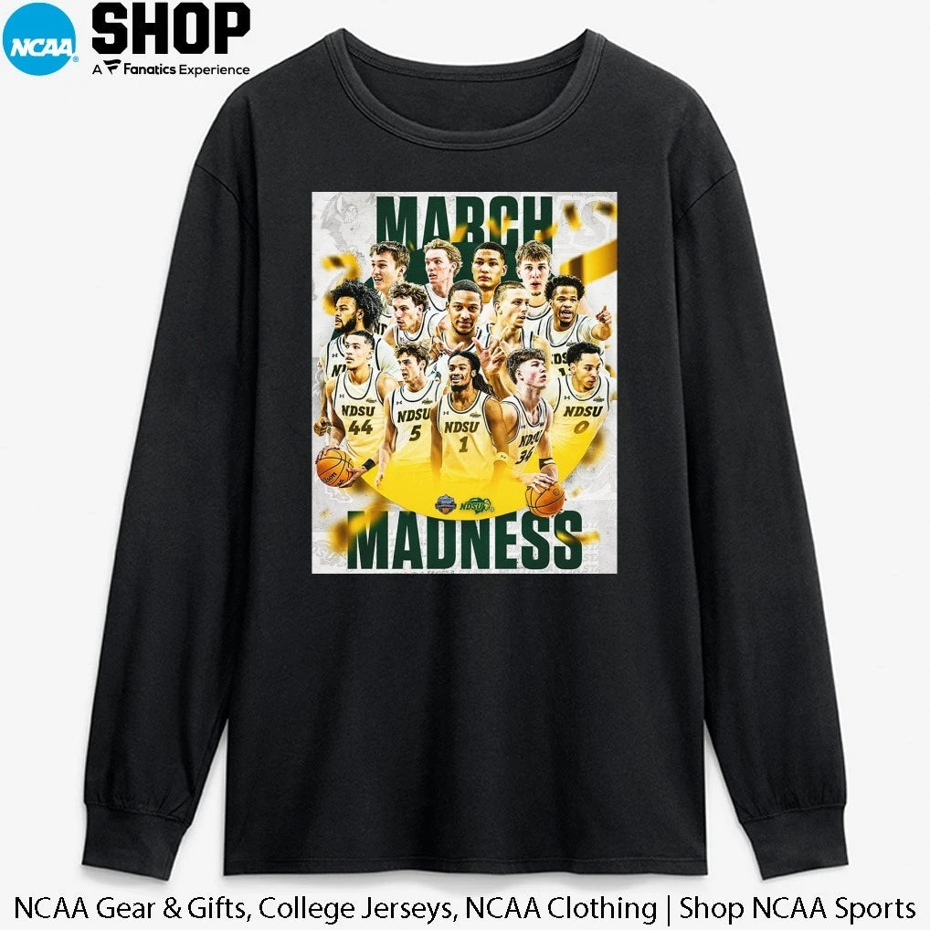North Dakota State Bison Men’s Basketball Let’s Dance March Madness T-Shirt