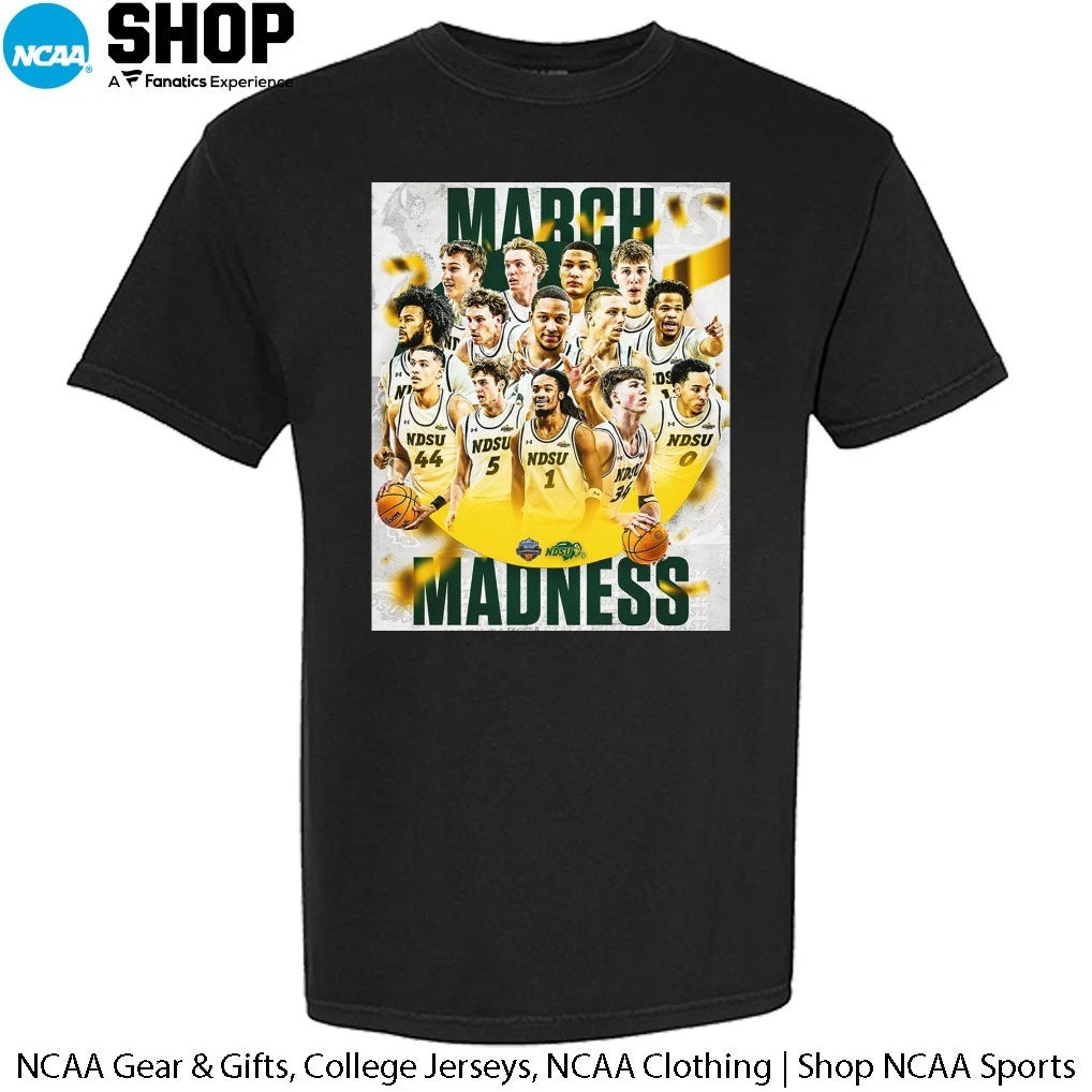 North Dakota State Bison Men’s Basketball Let’s Dance March Madness T-Shirt