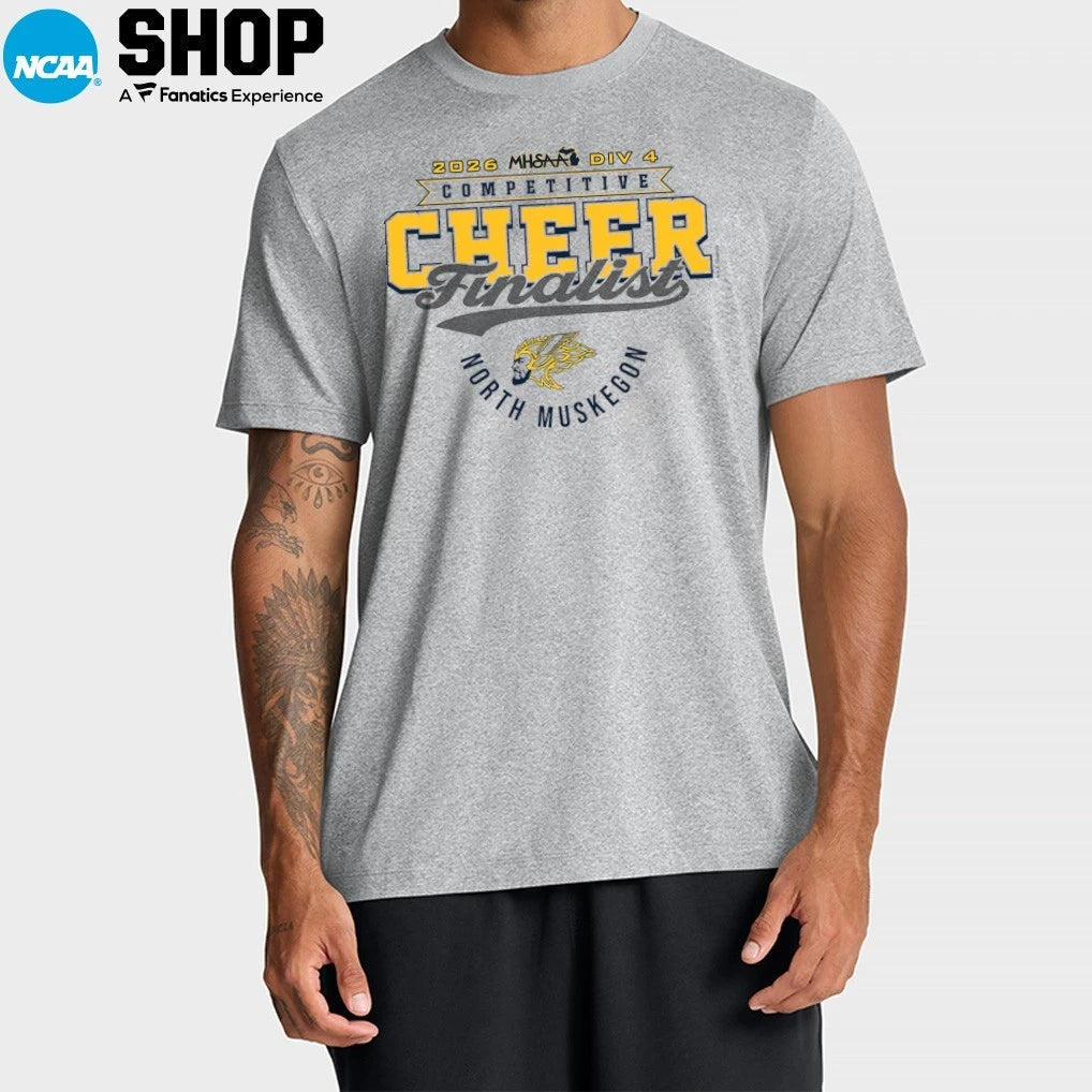 North Muskegon Norsemen 2026 MHSAA DIV 4 Competitive Cheer Finalist T-Shirt