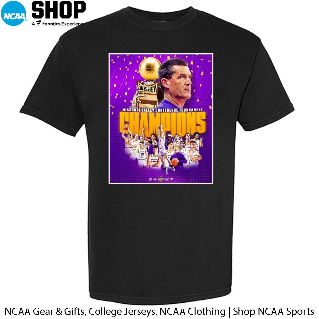Northern Iowa Panthers Men’s Basketball 2026 Missouri Valley Conference Tournament Champions T-Shirt