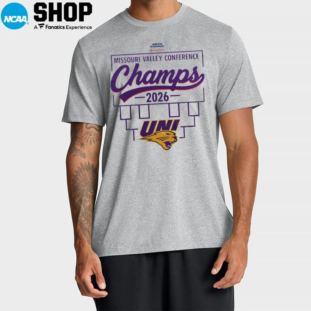 Northern Iowa Panthers Missouri Valley Champions 2026 T-Shirt