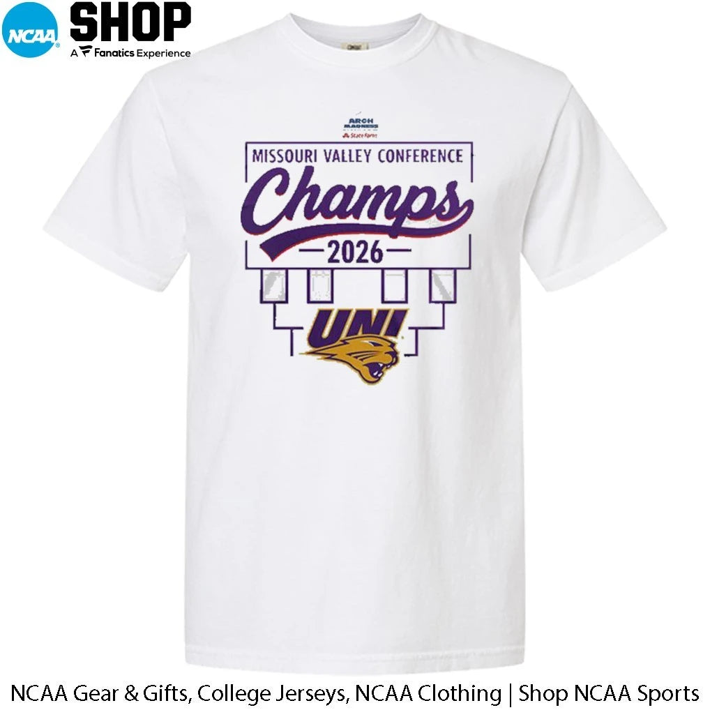 Northern Iowa Panthers Missouri Valley Champions 2026 T-Shirt