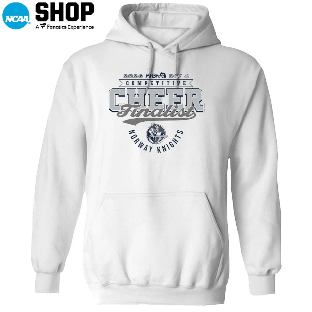 Norway Knights 2026 MHSAA DIV 4 Competitive Cheer Finalist T-Shirt